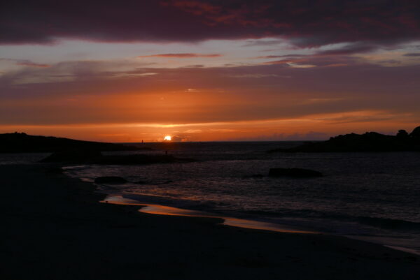 Sunset in Bretagne pana lx-100